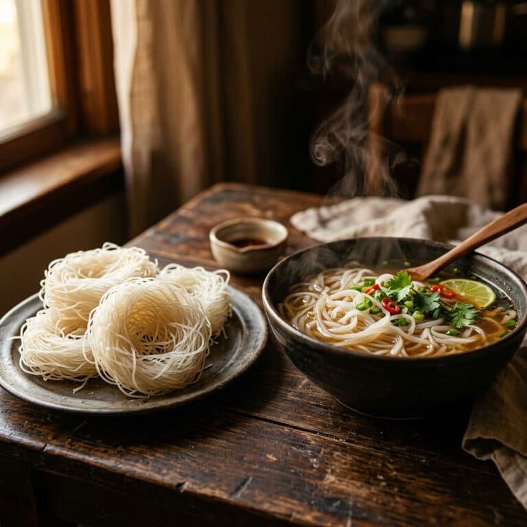 Rice noodles and vermicelli made from 100% broken rice