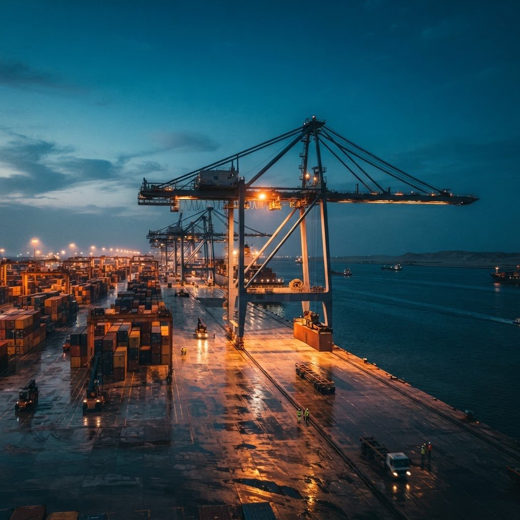 Rice export container shipment with documentation for delivery into Qatar
