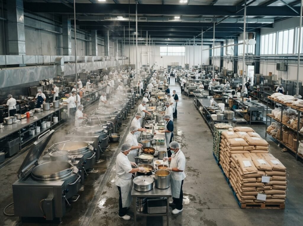1121 golden sella basmati rice supplied to a contract catering operation in Qatar