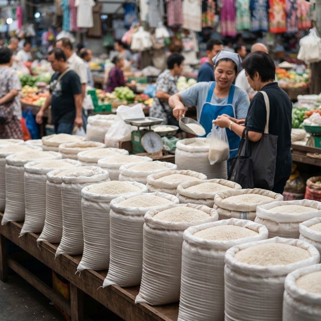 Staple-food wholesaler selling 100% Broken Rice in 50kg sacks