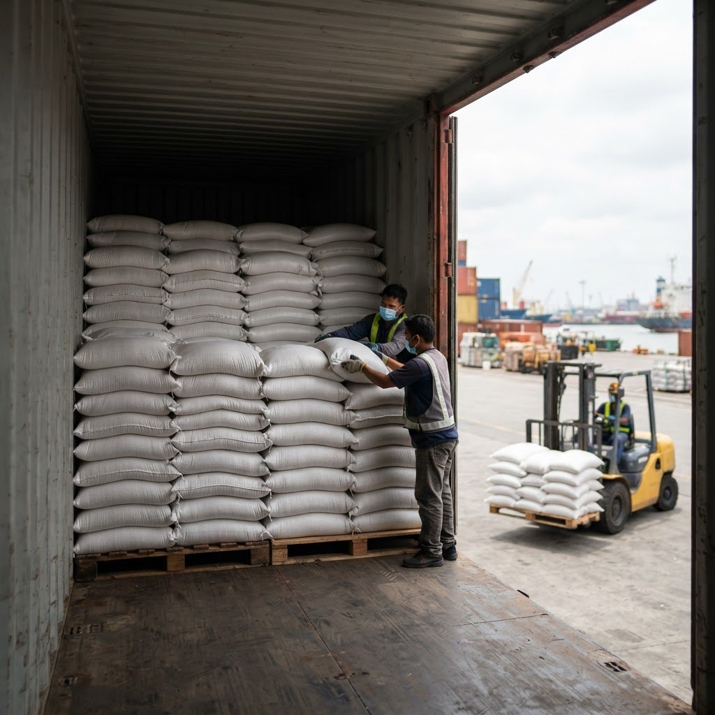 100% Broken Rice loaded by the container for export from Pakistan