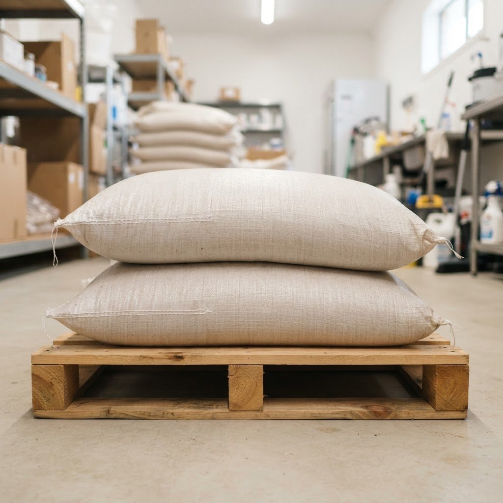 1121 basmati rice in 20kg woven bags, the size Gulf hypermarkets shelve most of