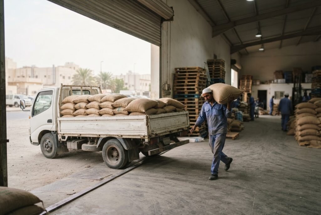 1121 basmati rice delivered from TEFT Global stock in Al Wakra to a buyer in Qatar