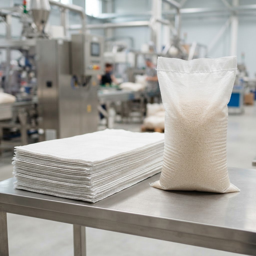 1121 basmati rice private label bags printed at origin before filling