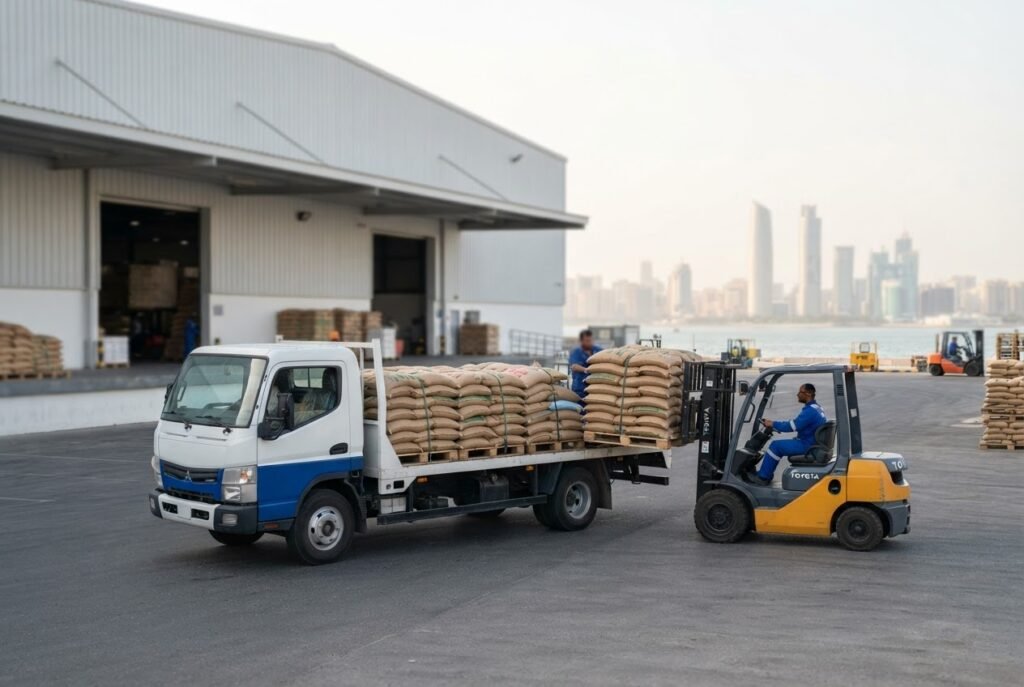 1121 golden sella basmati rice delivered from Qatar warehouse stock to a local buyer