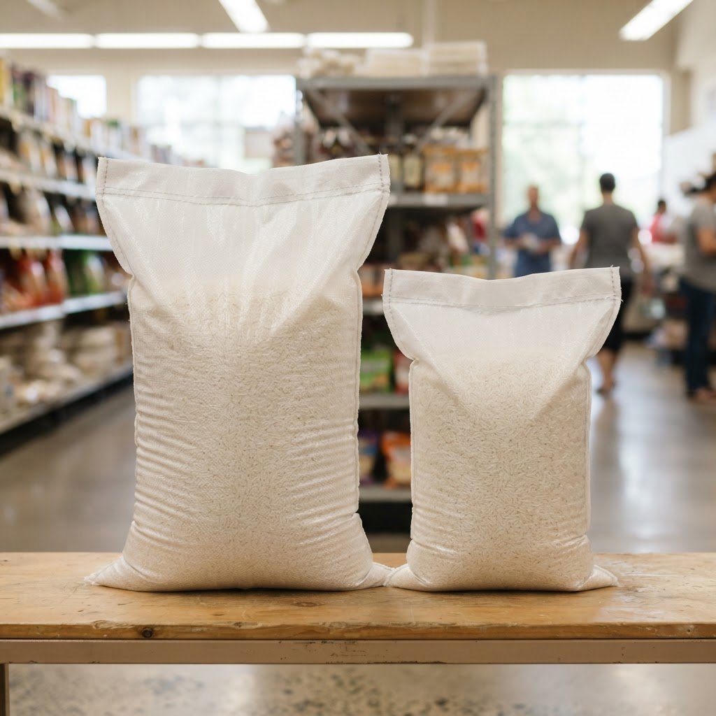D-98 basmati rice in 5kg and 10kg retail bags