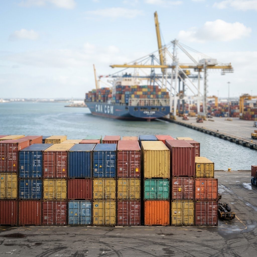 D-98 basmati rice shipped by the container to the buyer's port
