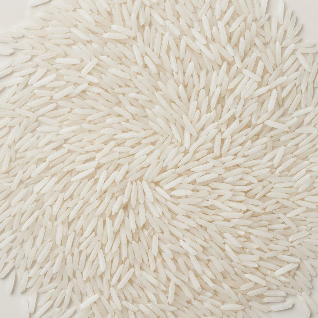 D-98 basmati rice grains milled pearl white and colour sortexed