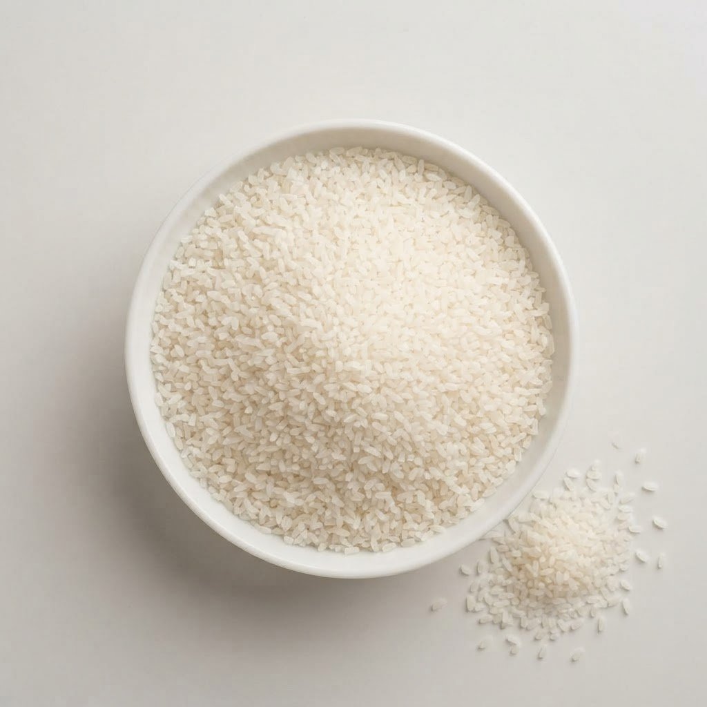 Fine broken rice grits, 100% Broken Rice screened to a small even particle