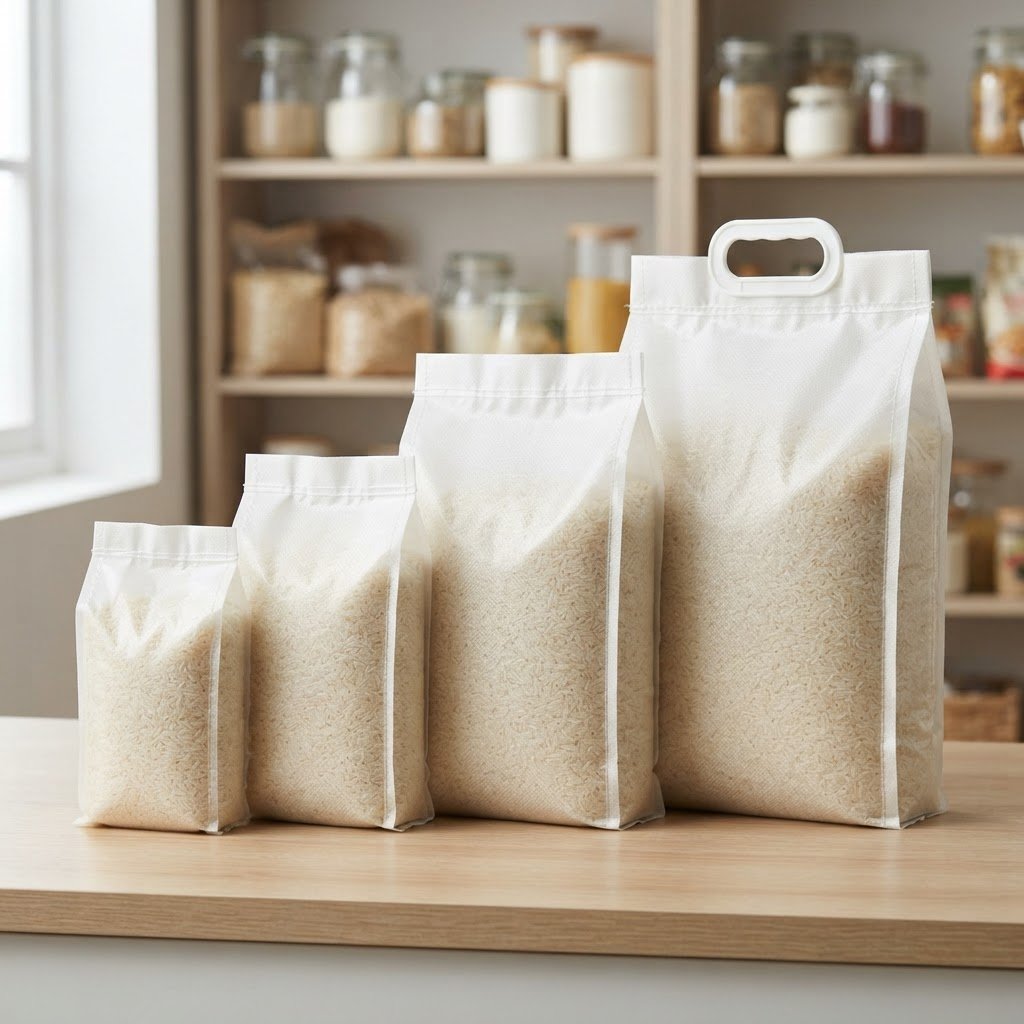 Parboiled long grain rice in retail bags from 1kg to 10kg