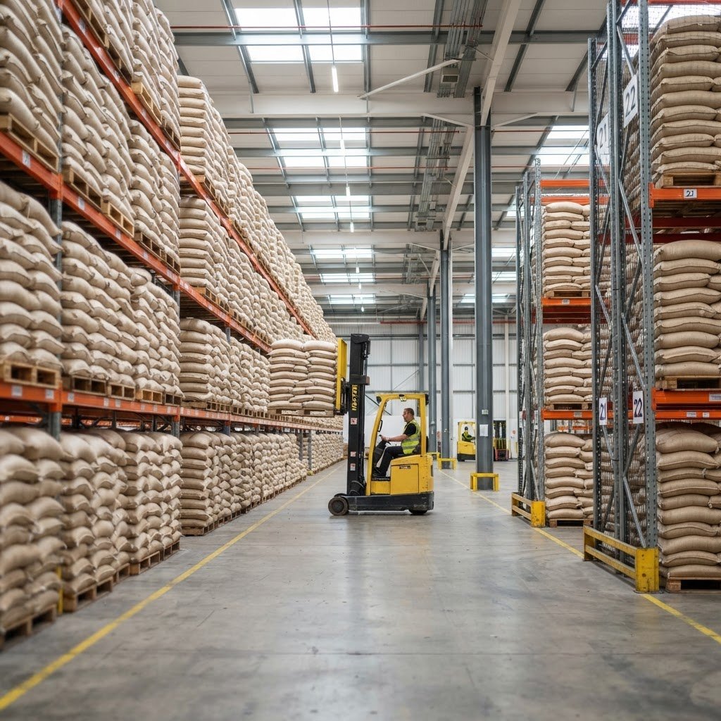 Super Kernel Basmati Rice held in stock at TEFT Global’s Al Wakra warehouse in Qatar