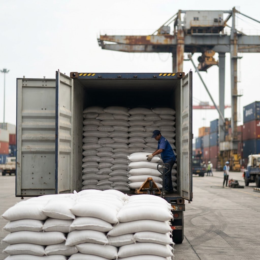 Super Kernel Basmati Rice shipped by container to the buyer’s destination port