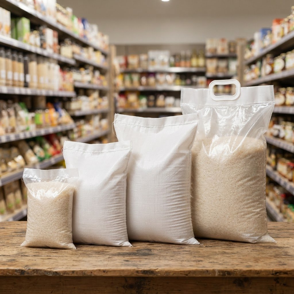 Super Kernel Basmati Rice in printed retail bags from 1kg to 10kg